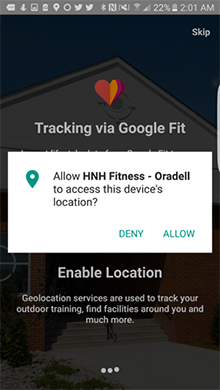 HNH Fitness - Oradell App