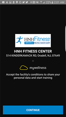 HNH Fitness - Oradell App