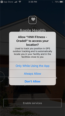 HNH Fitness - Oradell App